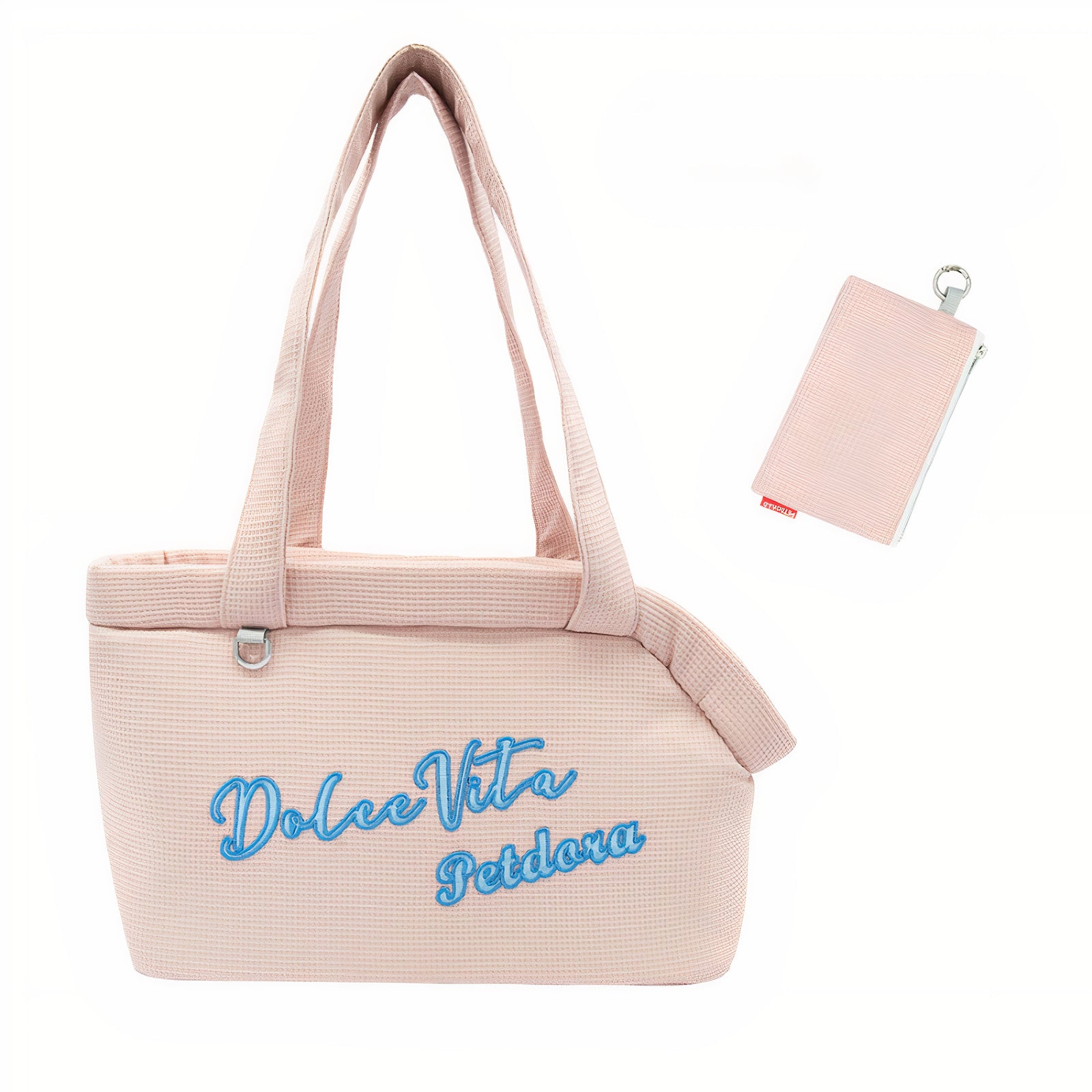 Pastel Waffle Design Pet Carrier