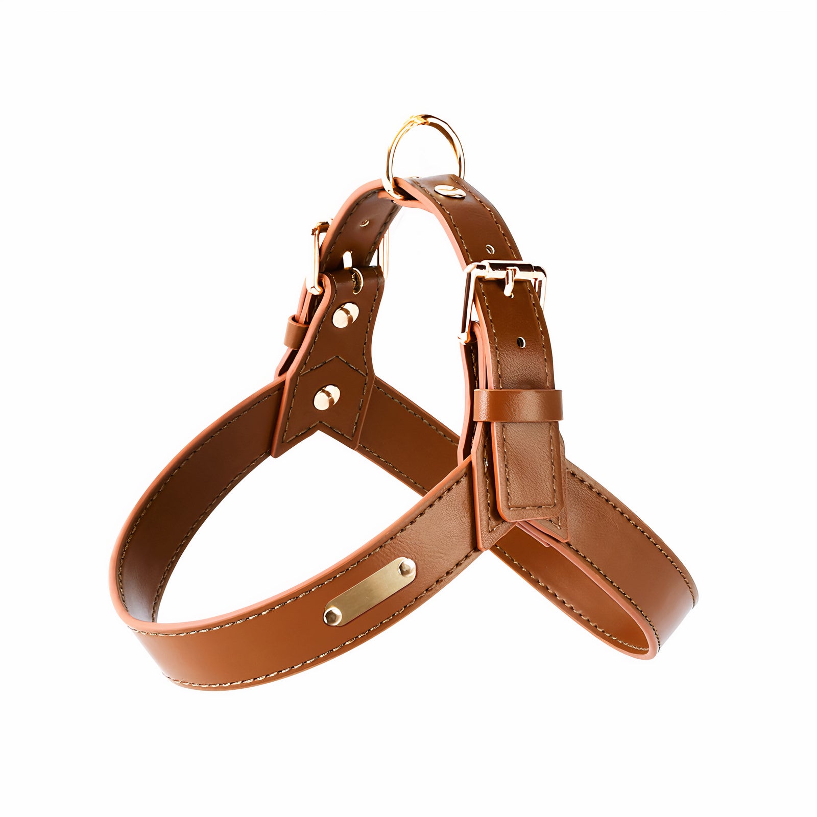 Premium Leather No-Pull Dog Harness