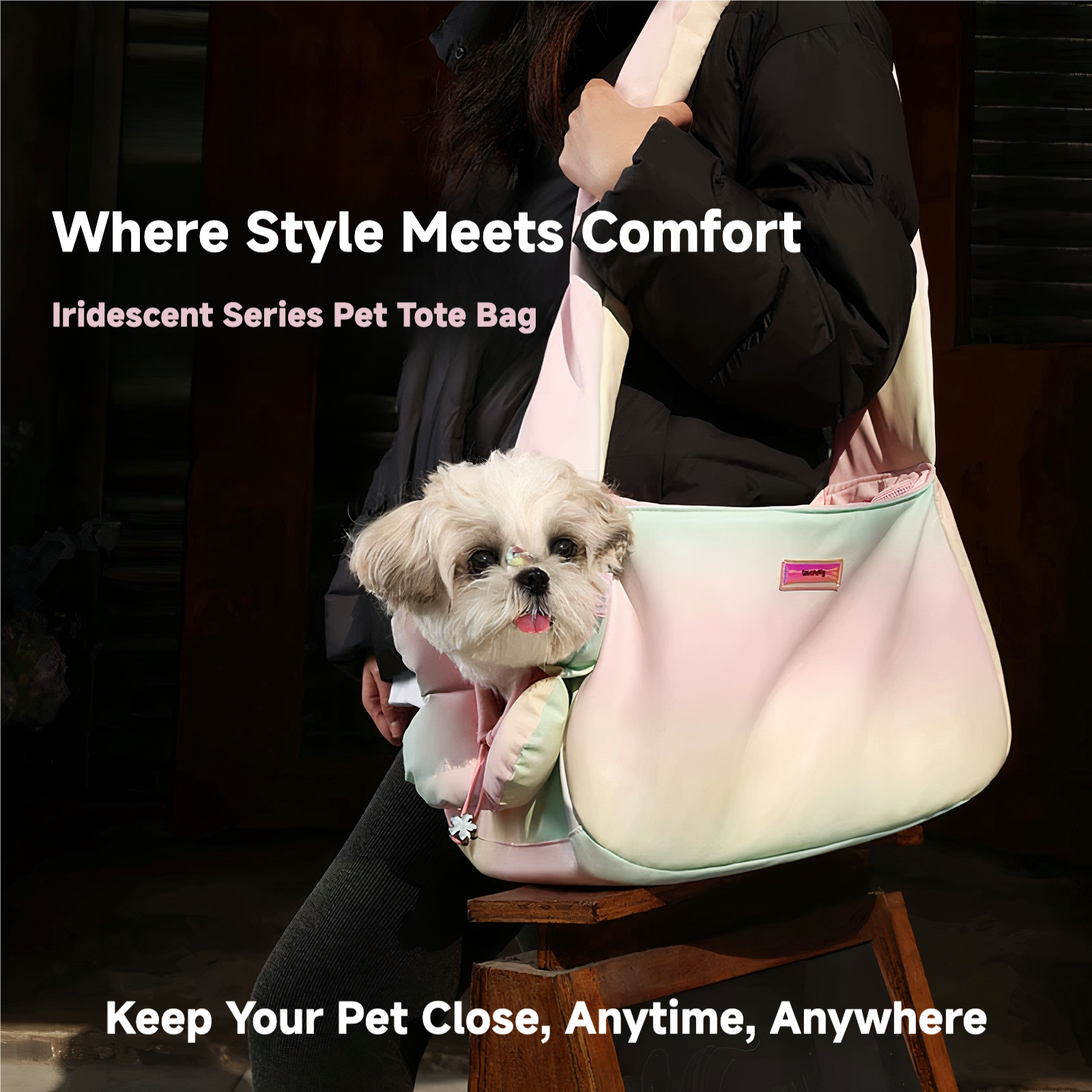 Iridescent Pet Tote Bag