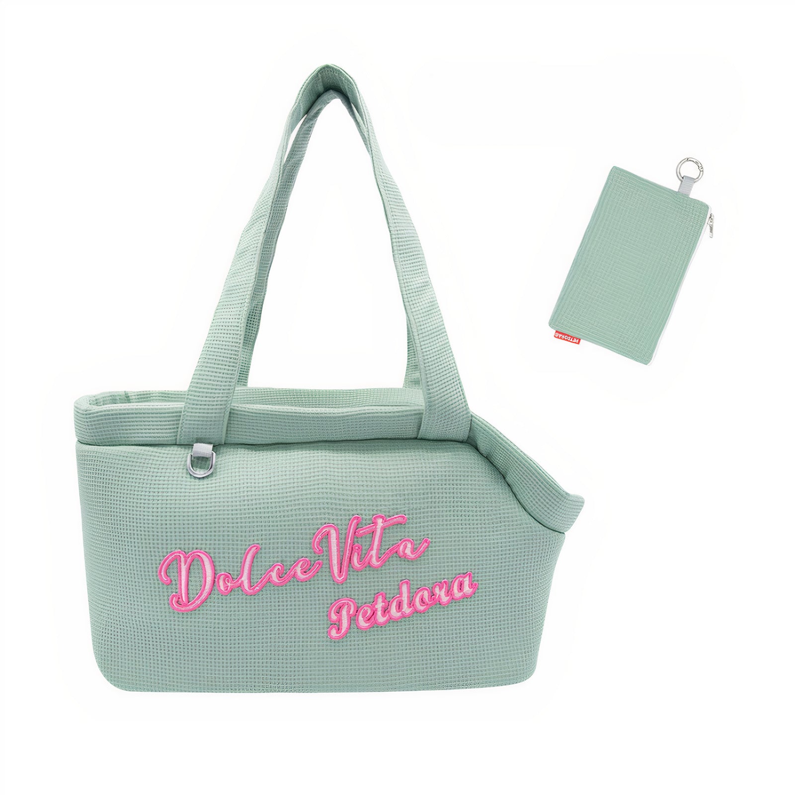 Pastel Waffle Design Pet Carrier