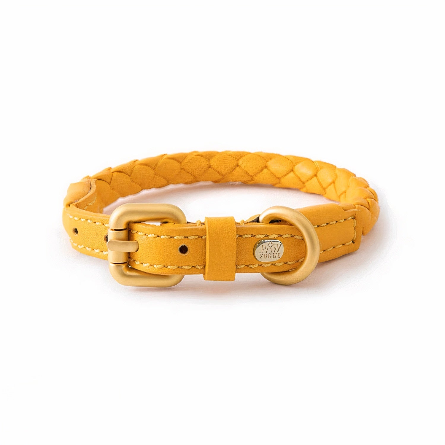 Braided Leather Pet Collar